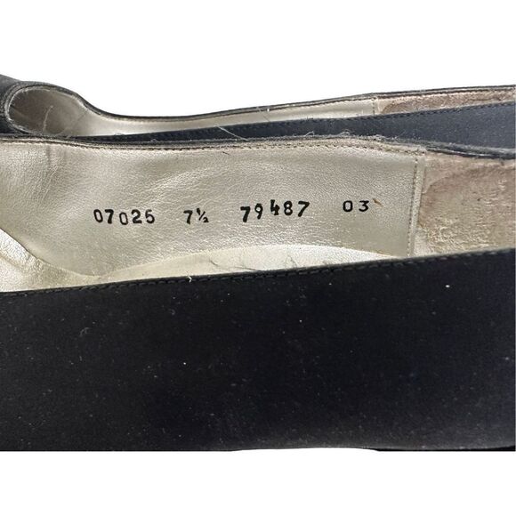 Kenneth Cole New York Y2K 90s ‘s Black Fabric Pumps Excellent Condition - Picture 6 of 12